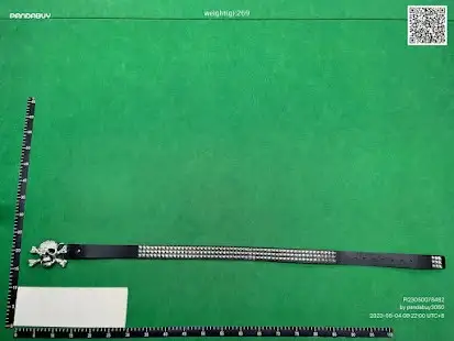 Black Skull Beaded Belt QC photo