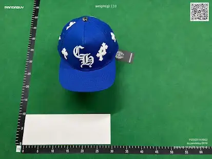 Chrome Hearts Blue Cross Patch Hat QC photo