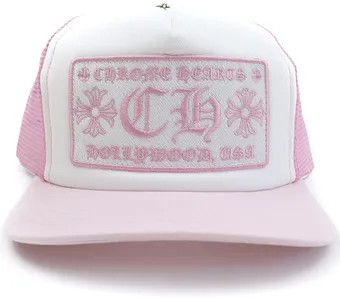 Chrome Hearts Pink Hollywood Trucker Hat product photo