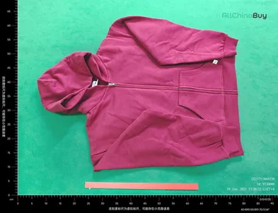 Akimbo Wine Zip-Up Hoodie QC photo