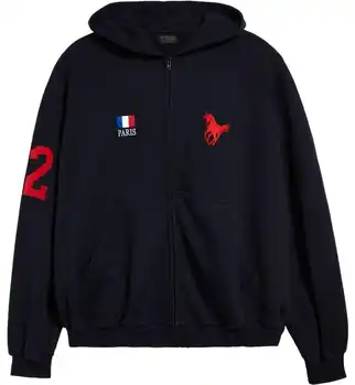 Balenciaga Blue Polo Zip-Up Hoodie product photo