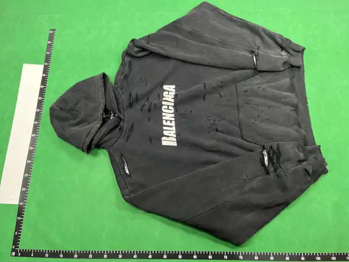 Balenciaga Destroyed Dual Layer Hoodie QC photo