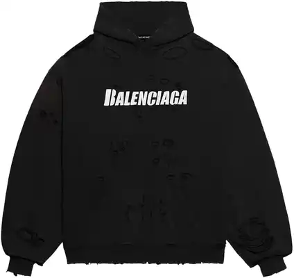Balenciaga Destroyed Dual Layer Hoodie product photo