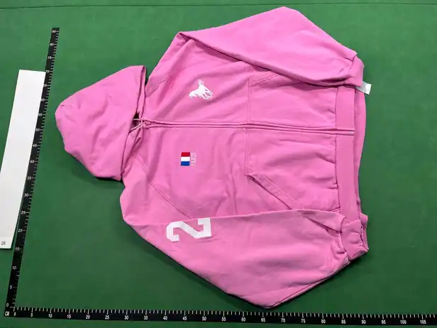 Balenciaga Pink Polo Zip-Up Hoodie QC photo