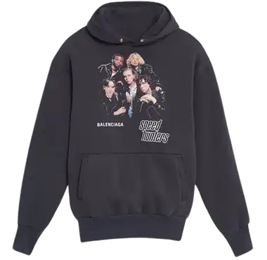 Balenciaga Speedhunters Black Double Layer Hoodie product photo