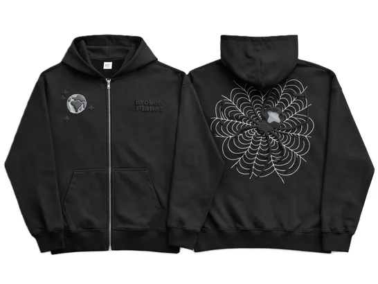 Broken Planet Spider Zip Up Hoodie product photo