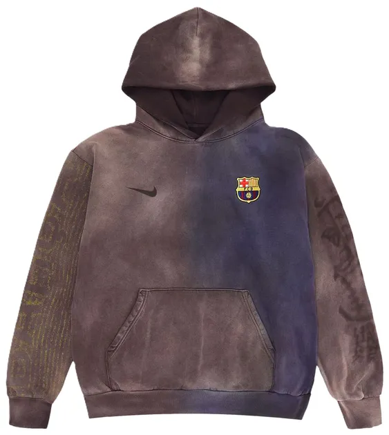 Cactus Jack x FC Barcelona Light Brown Washed Hoodie product photo