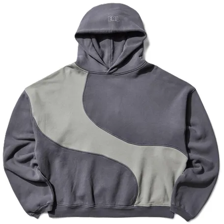 ERL Washed Grey Wave Hoodie product photo