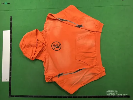 Hellstar Fire Orange Dye Hoodie (NFC) QC photo