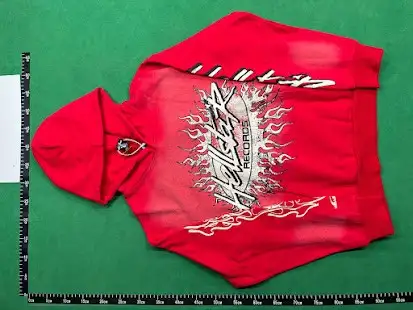 Hellstar Studios Red Record Hoodie QC photo
