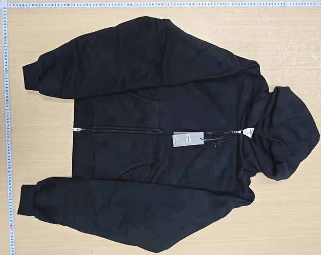 Mobius 380GSM Zip-Up Hoodie Black QC photo