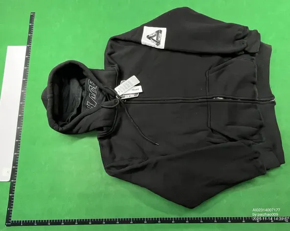 Palace Facemask Zip-Up Hoodie Black QC photo