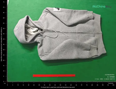 Palace Facemask Zip-Up Hoodie Grey QC photo