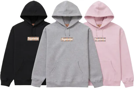 Supreme x Burberry Box Logo Hoodies product photo