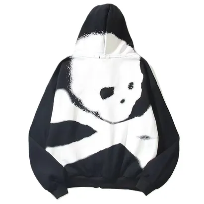 Travis Scott Cactus Jack Mastermind Skull Zip Up Hoodie Black product photo