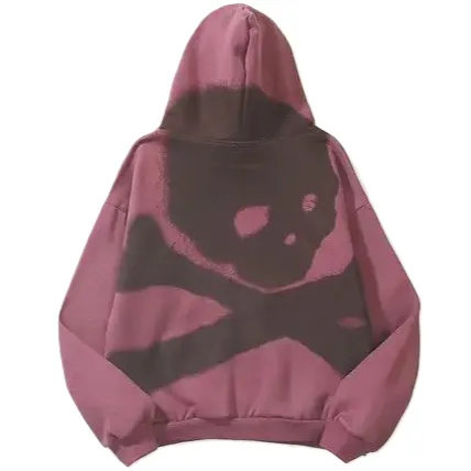 Travis Scott Cactus Jack Mastermind Skull Zip Up Hoodie Red product photo