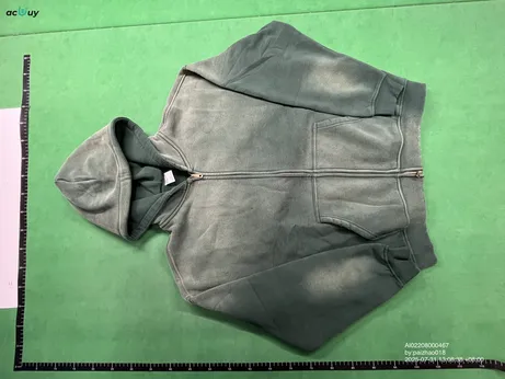 Unbranded Blank Washed Zip-Up Hoodies #2 QC photo