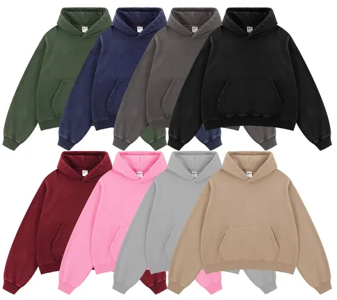 Unbranded Washed Boxy Fit Hoodies product photo