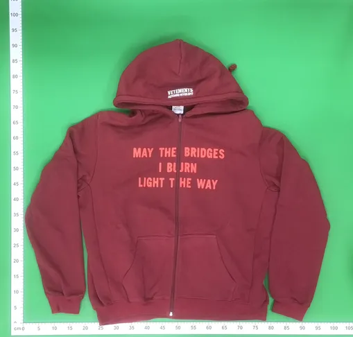 Vetements Bridges I Burn Zip-Up Hoodie QC photo