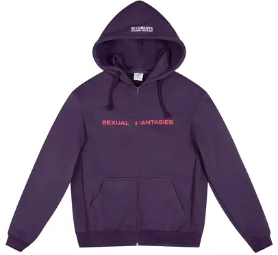 Vetements Sexual Fantasies Zip-Up Hoodie product photo