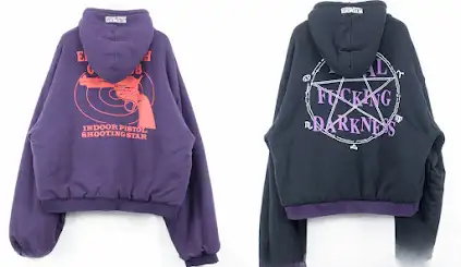 Vetements TFD/EIGC Reversible Oversized Purple Hoodie product photo