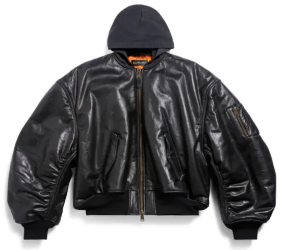 Balenciaga Metal Hooded Bomber Jacket product photo