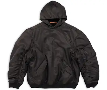Balenciaga Oversized-Cut Hoodie Bomber Jacket product photo
