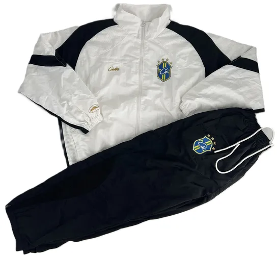 Corteiz Shuku Brazil Track Jacket + Pants White product photo