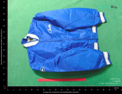 Corteiz Stadium Jacket Blue QC photo