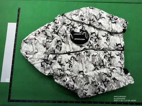 Corvidae Snow Camo Puffer Jacket QC photo