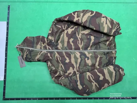 Flee GFN Camo Hooded Dark Faux Fur Jacket QC photo