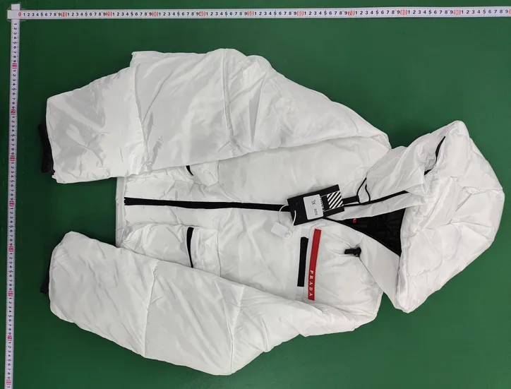 Prada Cropped Puffer Down Jacket White QC photo