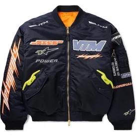 Vetements Blue Racing Logo Bomber Jacket product photo