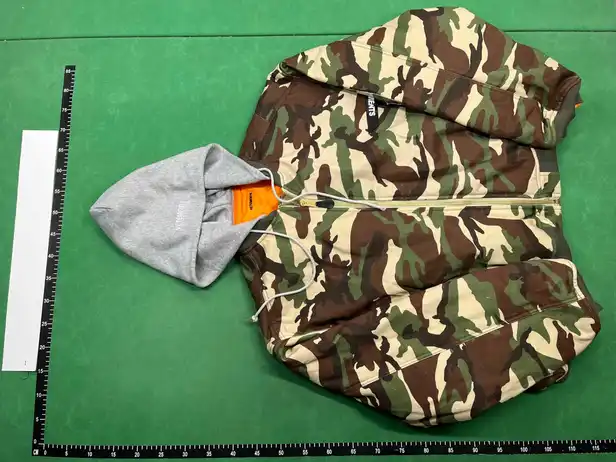 Vetements Camouflage Hooded Bomber Jacket QC photo