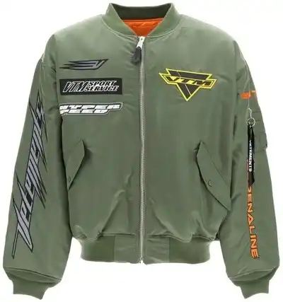 Vetements Green Racing Logo Bomber Jacket product photo