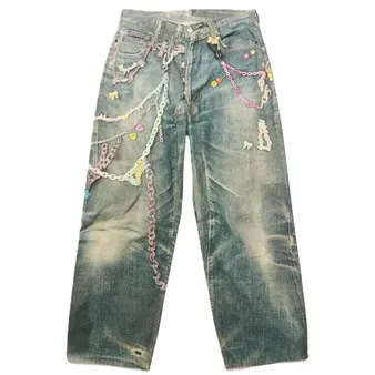 Acne Studios Candy Keychain Print Wide Leg Jeans product photo