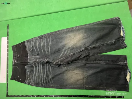 Balenciaga Cut Up Jeans Black QC photo