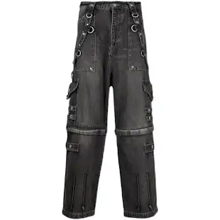 Balenciaga Raver Baggy Pants Washed Black product photo