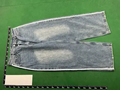 Balenciaga x adidas Large Baggy Pants Blue QC photo
