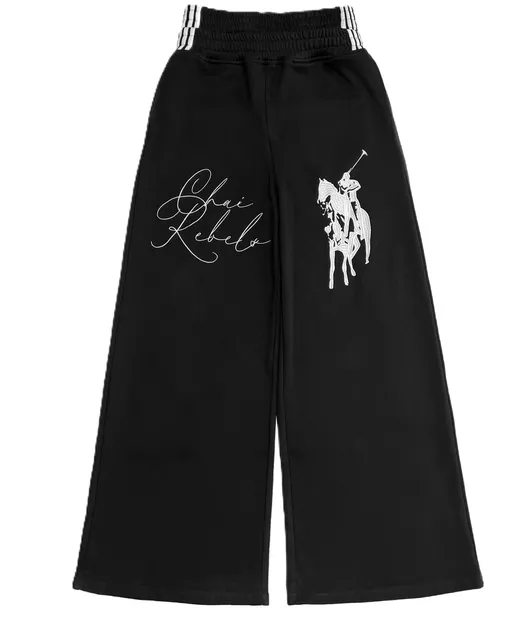 Chai Rebels Black Baggy Sweatpants product photo