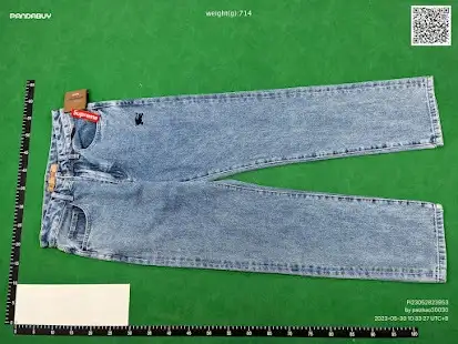 Supreme X Burberry Jeans QC photo