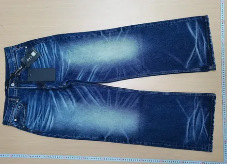 WANNA LAB Dark Blue Washed Jeans QC photo