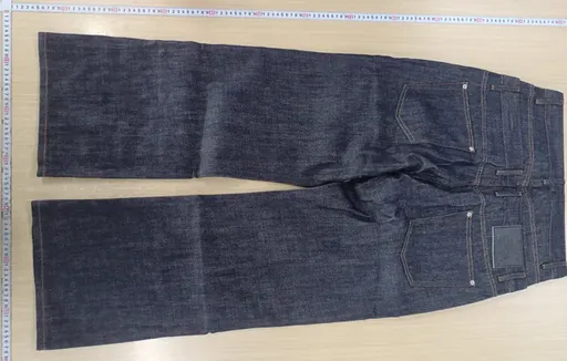 WANNA LAB Double Waisted Raw Denim Pants QC photo