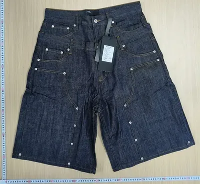 WANNA LAB Double Waisted Raw Denim Shorts QC photo