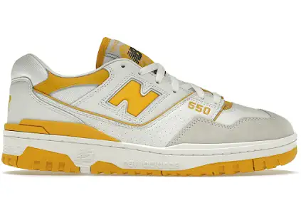 New Balance 550 Sea Salt Varsity Gold product photo