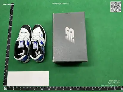 New Balance 550 White Royal Black QC photo