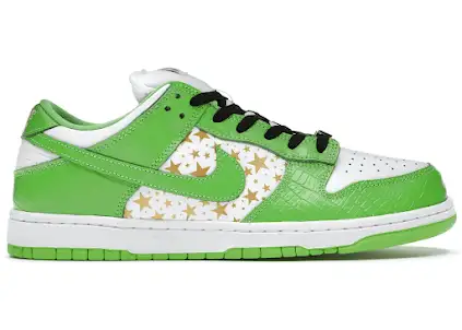 Nike SB Dunk Low Supreme Stars Mean Green product photo