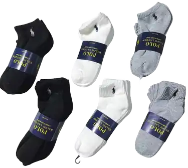 Ralph Lauren Polo Ankle Socks 6 Pack product photo