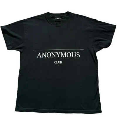 Anonymous Club Logo Black Tee product photo