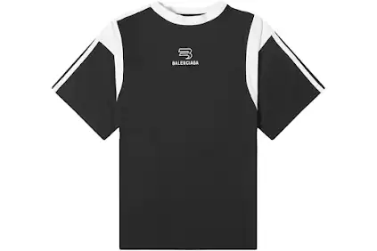Balenciaga Boxy Side Striped Sporty B Logo Tee product photo